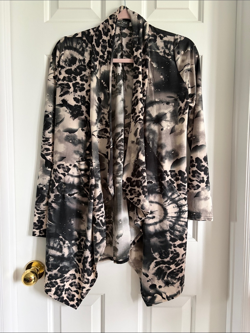 RED CORAL Waterfall Cardigan US M